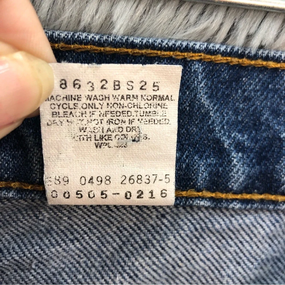 Levi’s Jeans 505 Mens 33 Vintage Regular Fit Straight Leg Denim